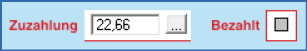 Zuzahlungsbetrag