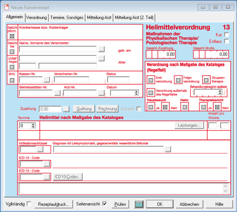 Neues Kassenrezept alt