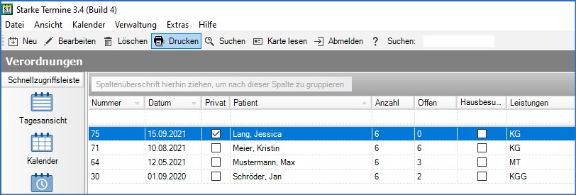 Verordnungen drucken