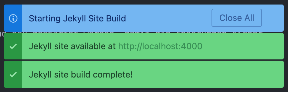 Jekyll Site Build