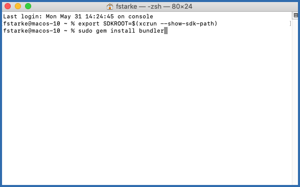 bundler installieren