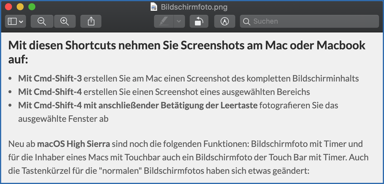 Öffnen mit Vorschau