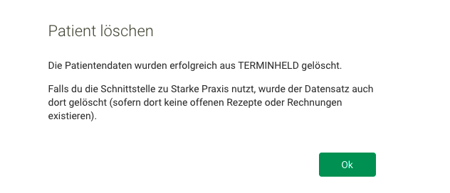 Screenshot Lupe Kontakt löschen dritte Meldung