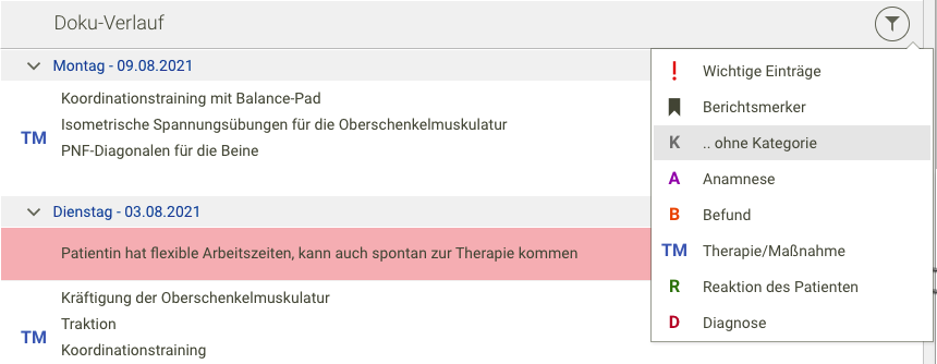 Screenshot Frontoffice Dokuansicht Dokuverlauf