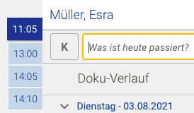 Screenshot Frontoffice Dokuansicht Karteikartenstapel