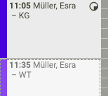 Screenshot Frontoffice Termine Passivleistung Nachbereitung
