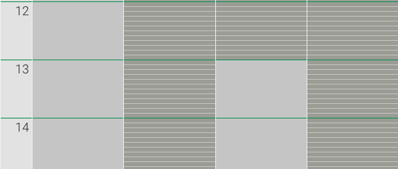 Screenshot Menü Terminplanung Ansicht Kalender